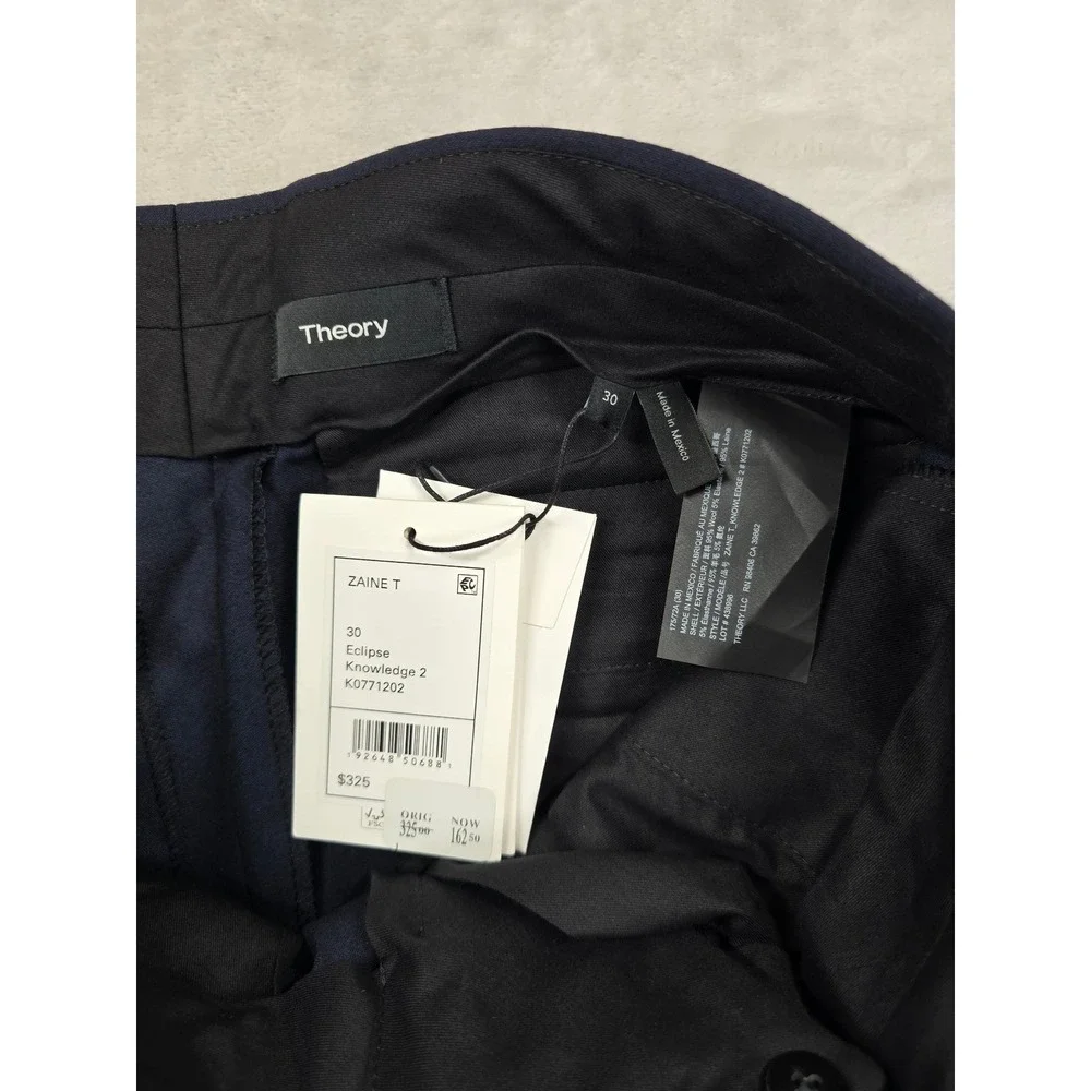Theory X-Slim Fit Suit Men 36R 2 Piece Pants 30x34 Navy Blue Stretch $1025 NEW
